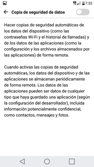Active Copia de seguridad de datos