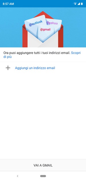 Seleziona Aggiungi un indirizzo email