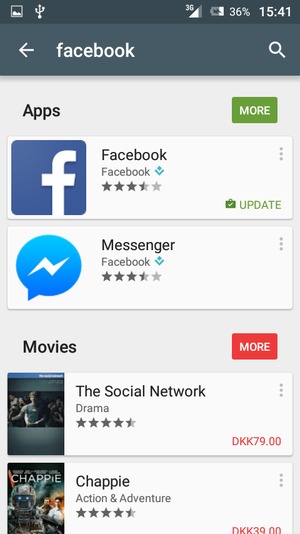 Select the app