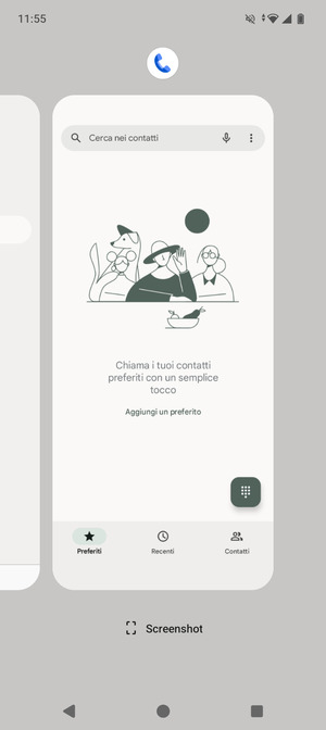 Scorri verso l'alto le app per chiuderle