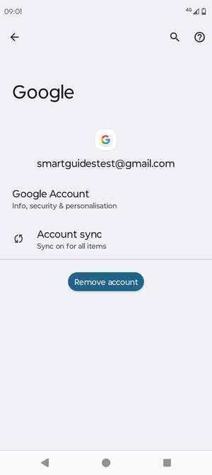 Select Account sync
