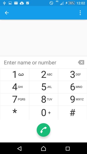 Press and hold the number 1