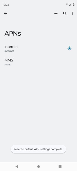 Select New APN