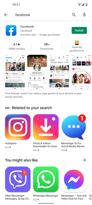 Select the app
