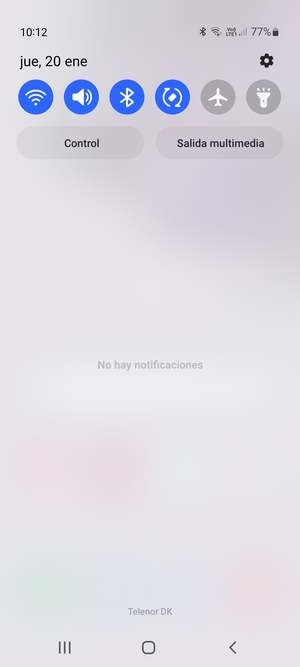 Deslice hacia abajo el menú superior de nuevo