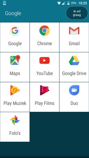 Selecteer Gmail