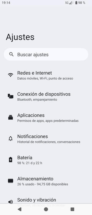 Seleccione Redes e Internet