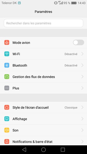Sélectionnez Plus