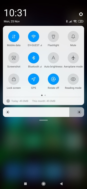 Turn off Wi-Fi and Bluetooth