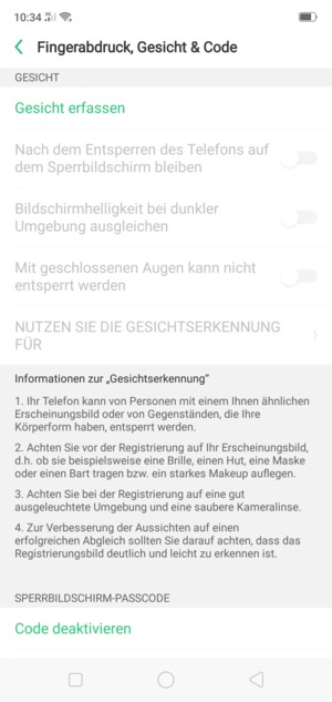 Ihr Handy ist jetzt mit einer Bildschirmsperre gesichert