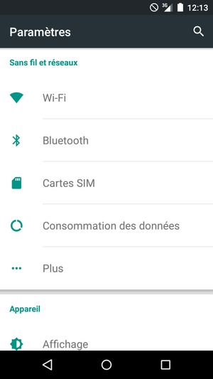 Sélectionnez Plus