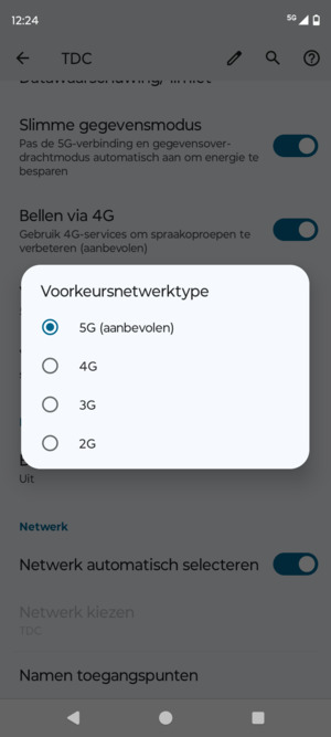 Selecteer uw voorkeursoptie