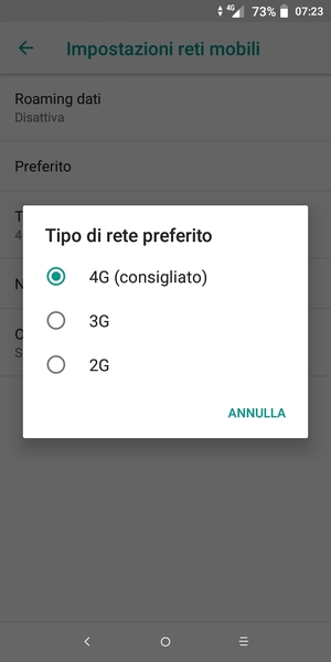Seleziona la tua opzione preferita