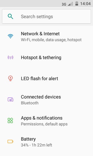 Select Network & Internet