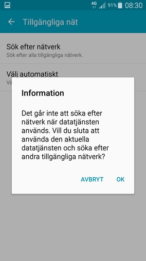 Om du ser denna skärm, välj OK