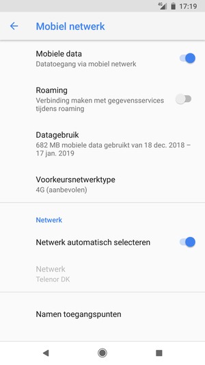 Selecteer Namen toegangspunten
