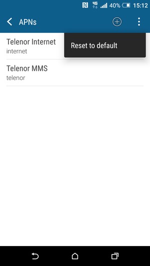 Select Reset to default
  
