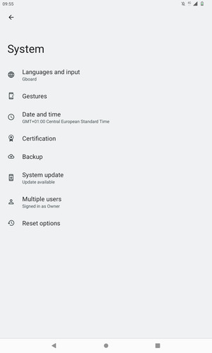 Select System update