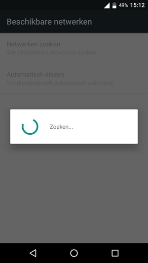 Wacht tot de zoekopdracht beëindigd is