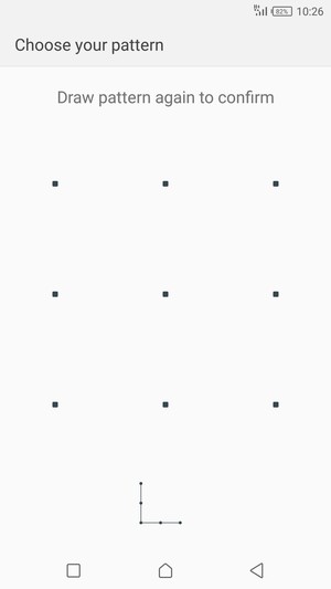 Draw the unlock pattern again