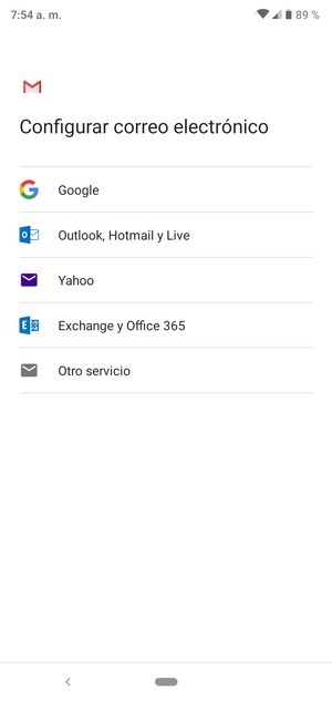 Seleccione Outlook, Hotmail y Live