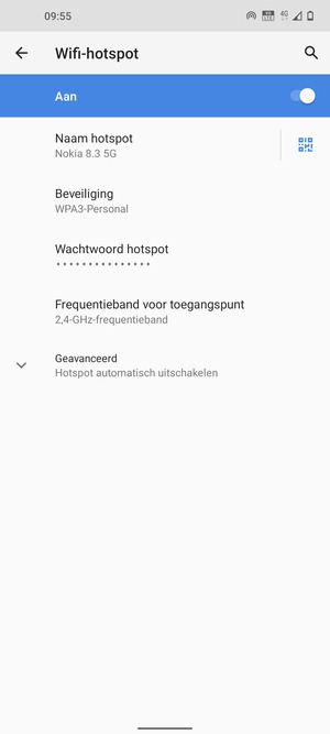 Uw telefoon is nu geïnstalleerd voor gebruik als modem