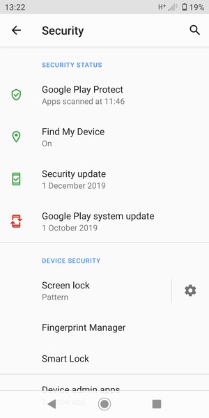 Your phone is now secure with a screen lock