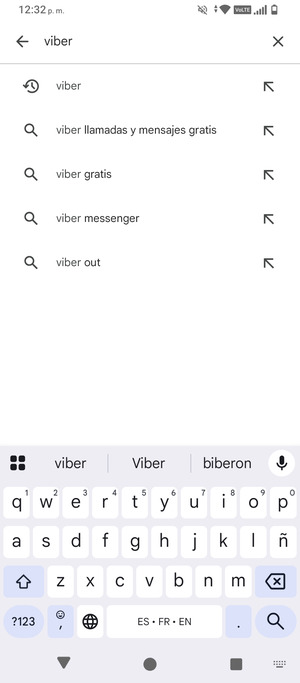 Introduzca el nombre de la aplicación y seleccione Buscar