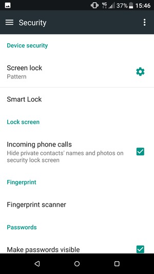 Your phone is now secure with a screen lock