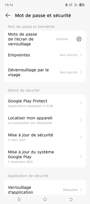 Votre téléphone est maintenant sécurisé par un écran de verrouillage