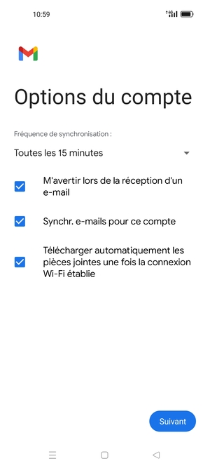 Sélectionnez Suivant