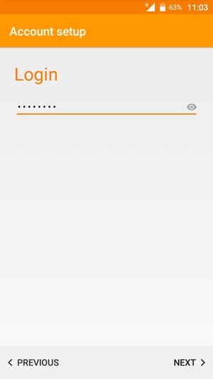 Enter your password and select NEXT
