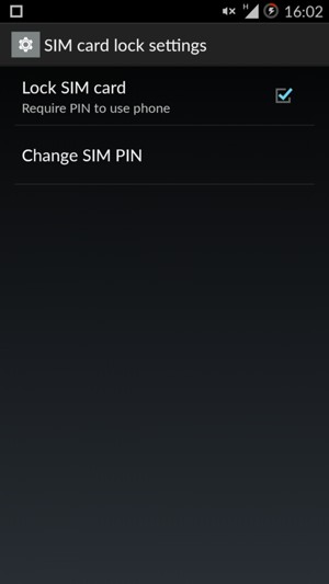 Select Change SIM PIN