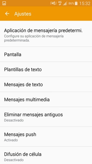 Seleccione Mensajes de texto