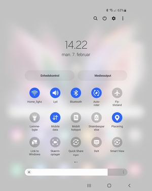 Slå Wi-Fi og Bluetooth fra