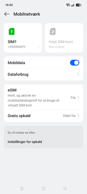 Vælg eSIM