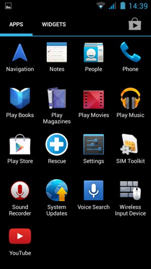 Scroll to and select Settings