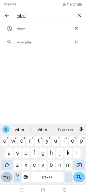 Enter the app name and select Search