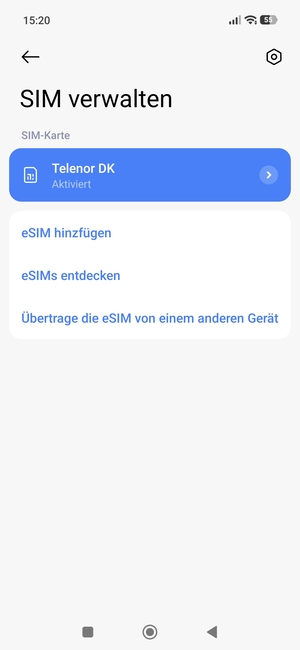 Wählen Sie eSIM hinzufügen