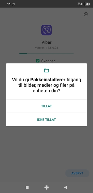 Velg TILLAT