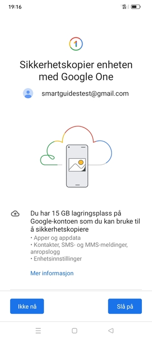 Velg Slå på