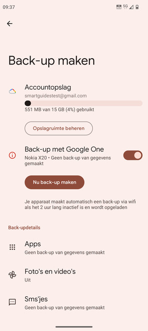 Selecteer Accountopslag