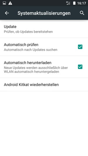 Wählen Sie Update