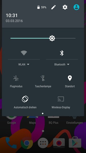 Schalten Sie WLAN und Bluetooth aus