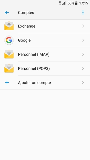 Sélectionnez Google