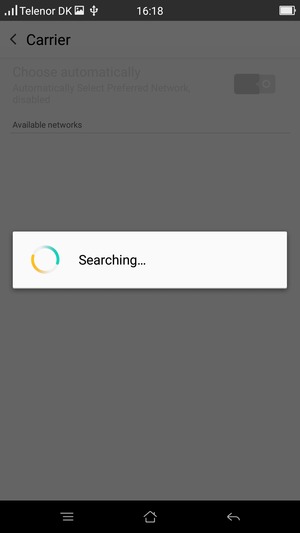 Wait for the search to finish