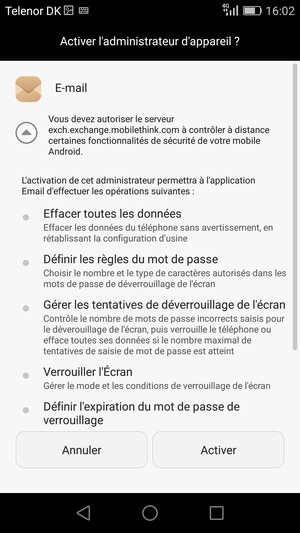 Sélectionnez Activer