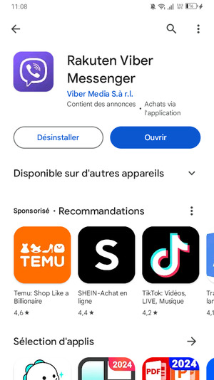 Sélectionnez Ouvrir