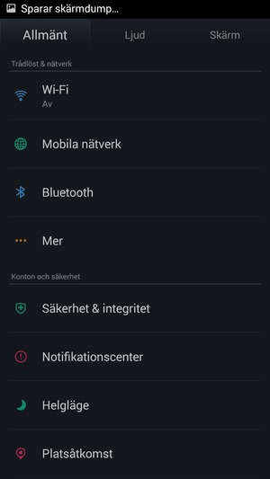 Välj Mobila nätverk