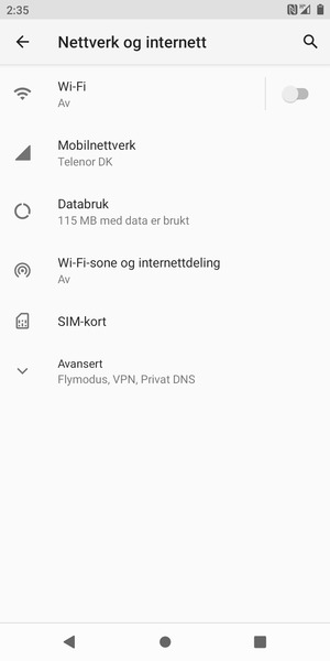 Velg Wi-Fi